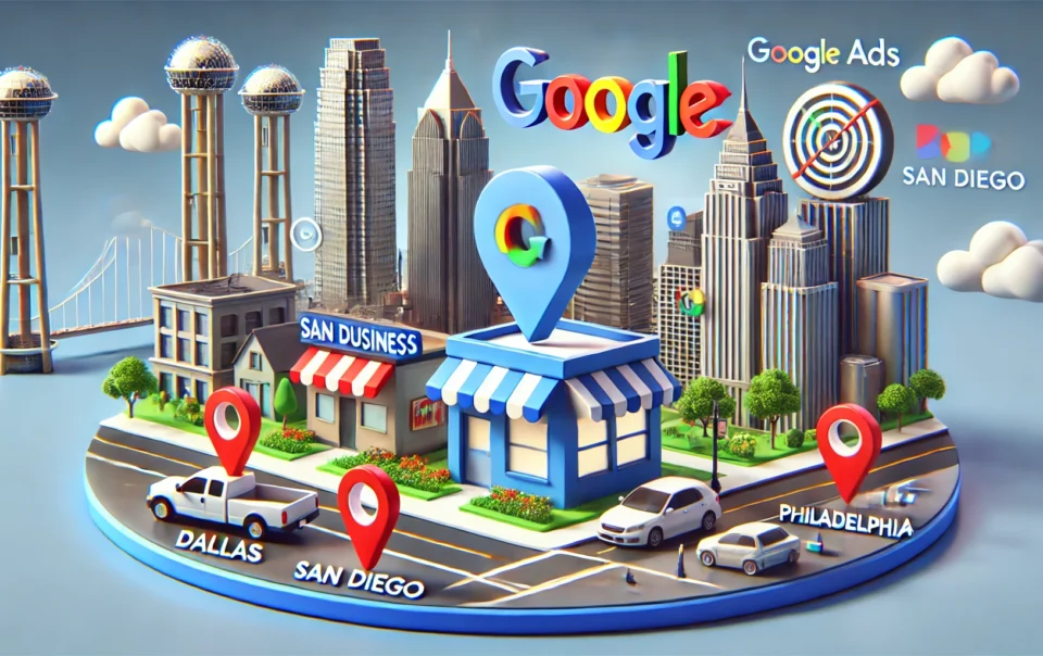 How Google Ads Can Help Your Local Business Compete with Big Brands in Dallas, San Diego, and Philadelphia