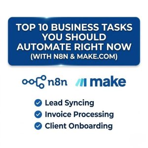 Eliminate operational drag and lower overhead. Discover the top 10 business tasks you should automate right now using advanced n8n and Make.com workflows